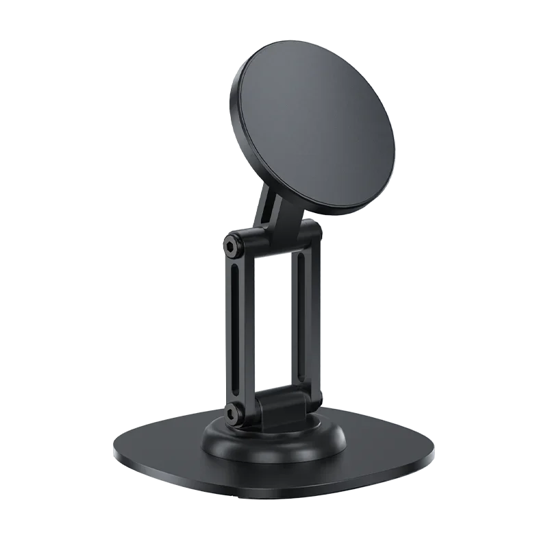 360 Rotation Aluminium Alloy Foldable Magnetic Desktop Phone Stand Desk Lazy Holder For Magsafe iPhone 16 15 14 13 12 Pro Max