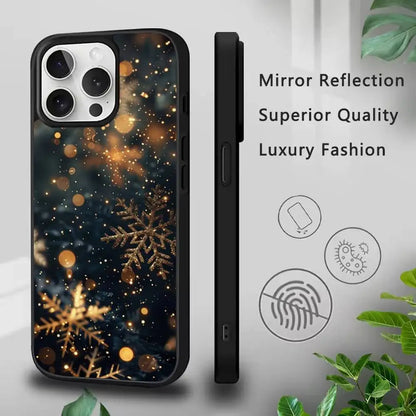 Christmas Art Snowflakes Phone Case For IPhone 17,16,15,Pro,Max,Air,14,Plus,13,12,11 Magesafe Wireless Charge Cover