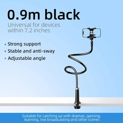 Universal Adjustable Lazy Phone Stand Rotatable Desktop Bedside Mobile Stand for Live Streaming Selfies - Phone Accessories