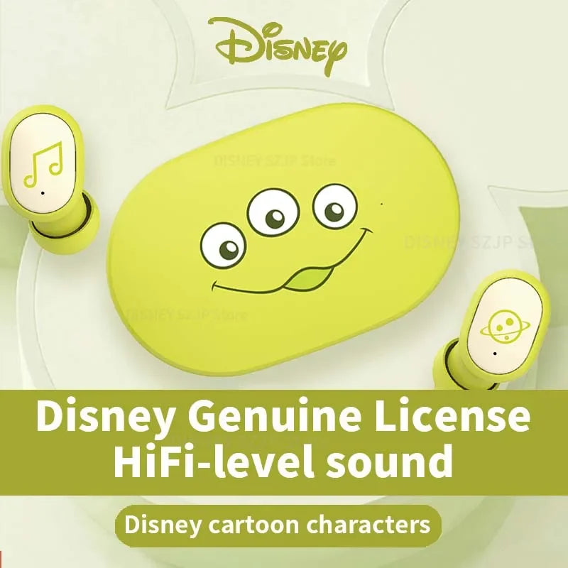 Disney Original Earbuds E6S Mini Cartoon Wireless Earphones Bluetooth 5.3 HIFI Sound Noise Reduction Headphone Long Battery Life