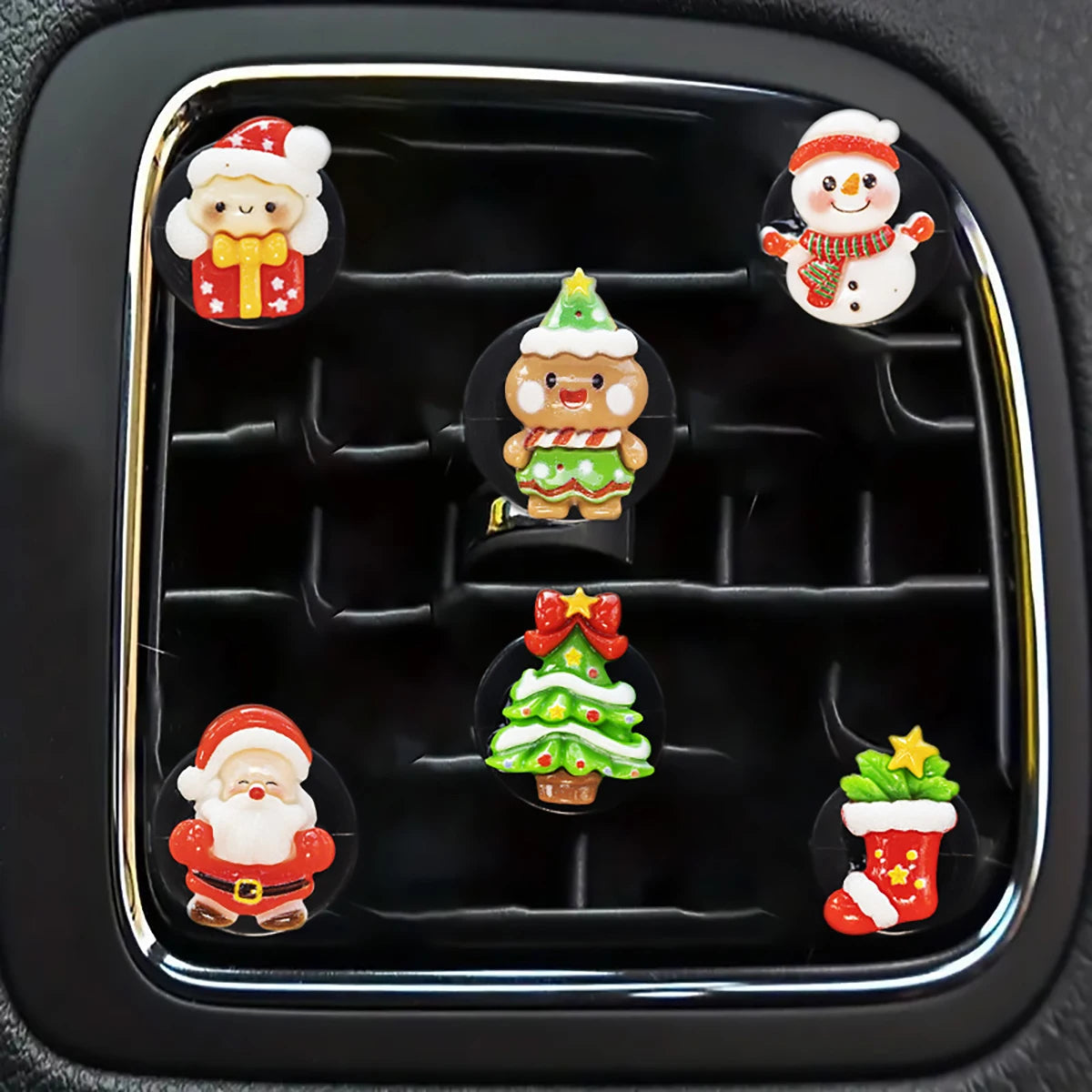 6-piece new Christmas car perfume clip car fragrance clip Christmas car fragrance decoration holiday gift