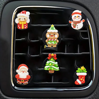 6-piece new Christmas car perfume clip car fragrance clip Christmas car fragrance decoration holiday gift