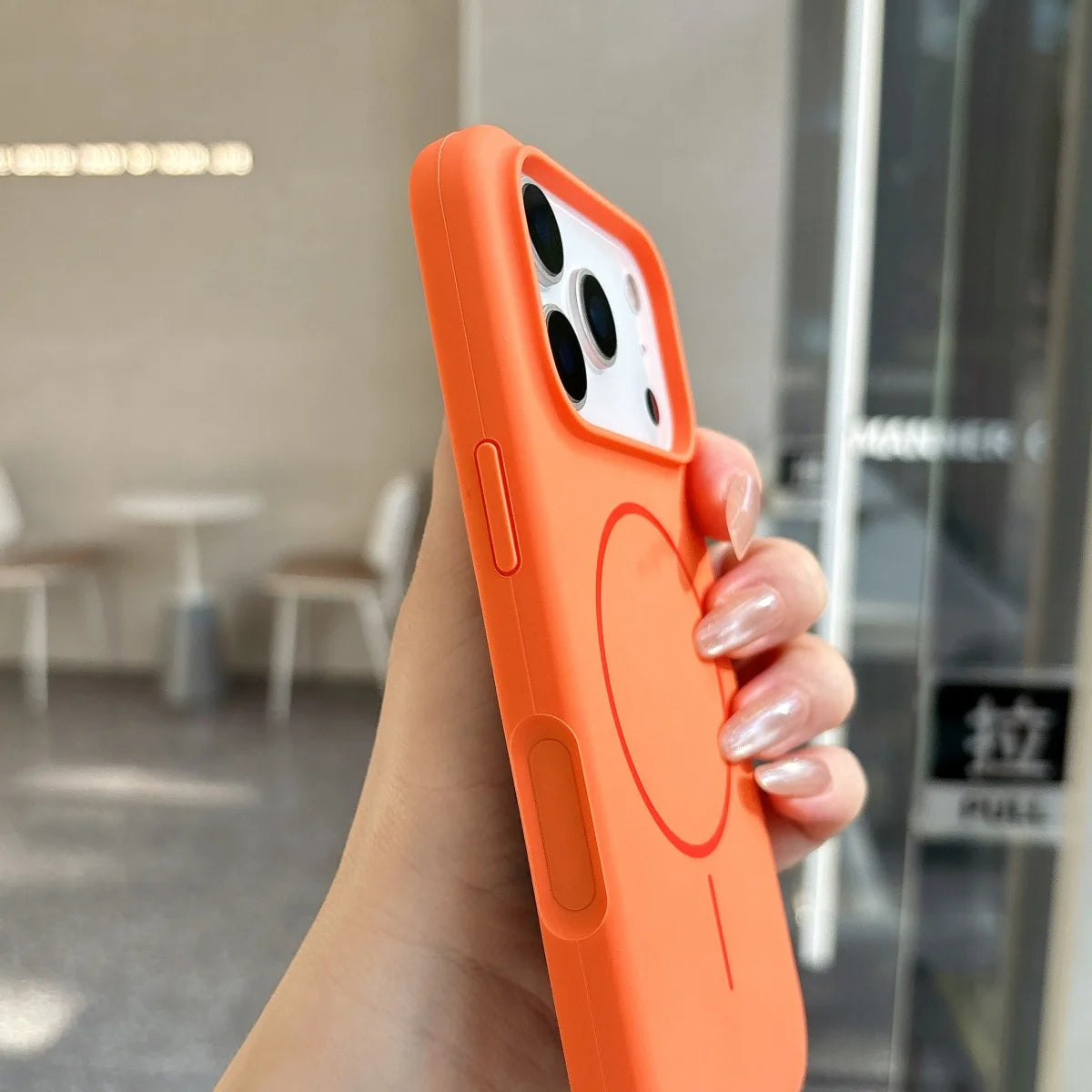 Official Orange Silicone Magnetic For Magsafe Phone Case For iPhone 17 Air 16 15 14 13 12 11 Pro Max Plus Wireless Charge Cover