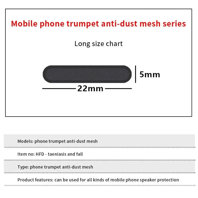 Mobile Phone Speaker Dustproof Net Earpiece Dustproof Sticker Universal Android Mobile Phone Speaker Dustproof Net - covers4phones