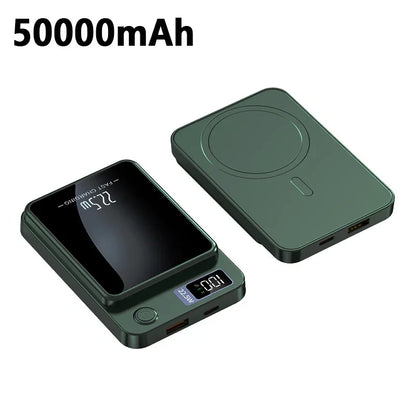 100000mAH Power Bank Magnetic Wireless 22.5W Ultra Capacity Super Fast Charging Magnetic Power Bank For Iphone15 Samsung Xiaomi.