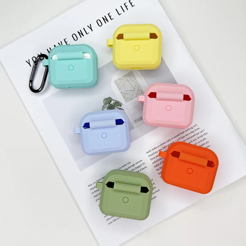 New simplicity Silicone Earphone Cases For Airpods 4-3 Headphones Case Protective Case For Apple Airpods Pro2 Covers Accessories