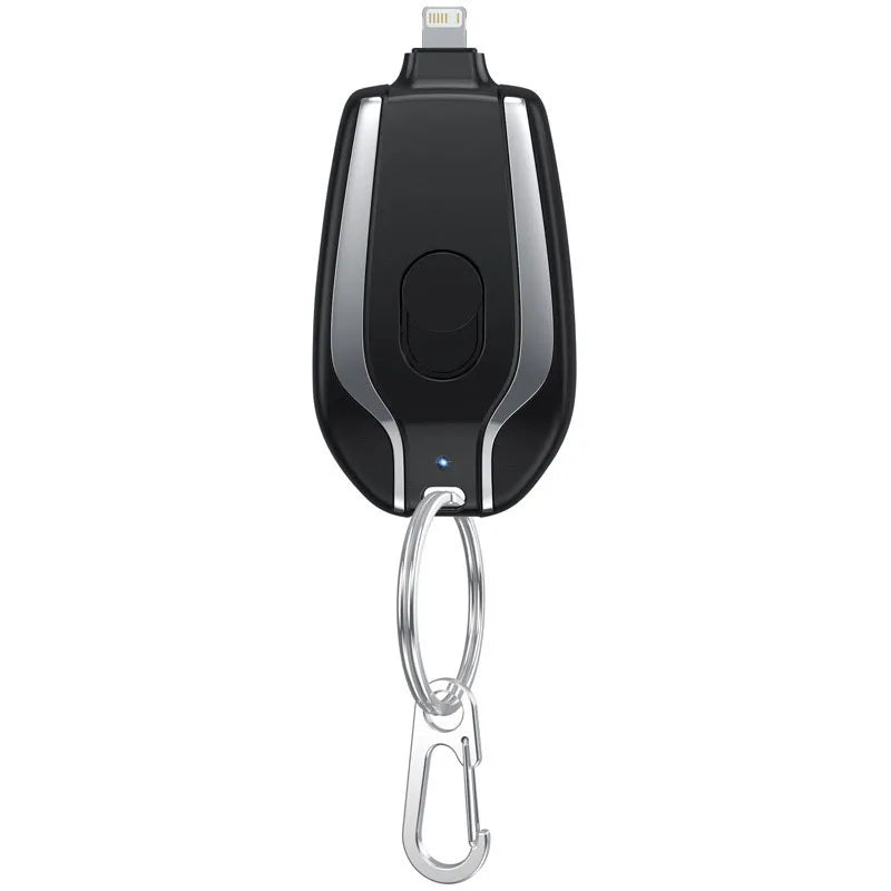 Portable 1500mAh Type C Emergency Charger New Design Keychain Mini Power Bank with 10W Output for Mobile Phones Small Convenient
