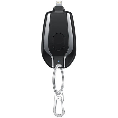 Portable 1500mAh Type C Emergency Charger New Design Keychain Mini Power Bank with 10W Output for Mobile Phones Small Convenient