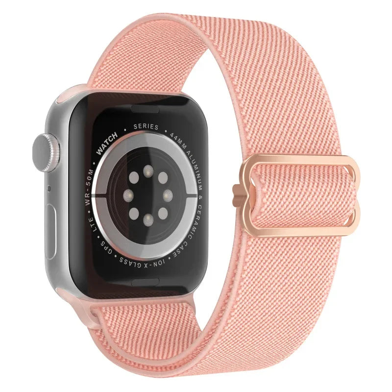 Bling Nylon Strap for Apple Watch Band 44mm 40mm 38mm/42mm bohemian Bracelet iWatch Series 7 6 5 4 3 41mm 45mm 8 9 ultra 2 49mm