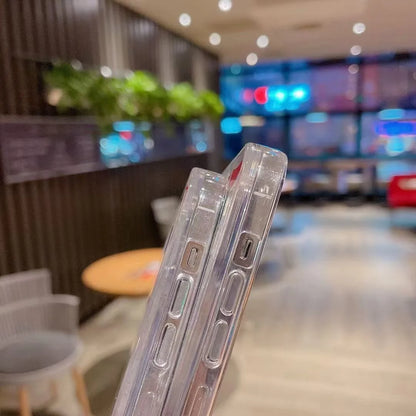 Cute Cartoon Santa Claus Snowman Shake Quicksand 3D Bling Glitter Phone Cover For iPhone 16 14 13 12 11 15Pro Max Christmas Case