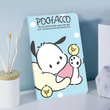 Sanrio Pochacco Silicone Case For iPad Pro 11 10.5 Air 5 4 10.9 10.2 8th 7th Generation for iPad Mini 5 4 7.9 Funda Smart Cover