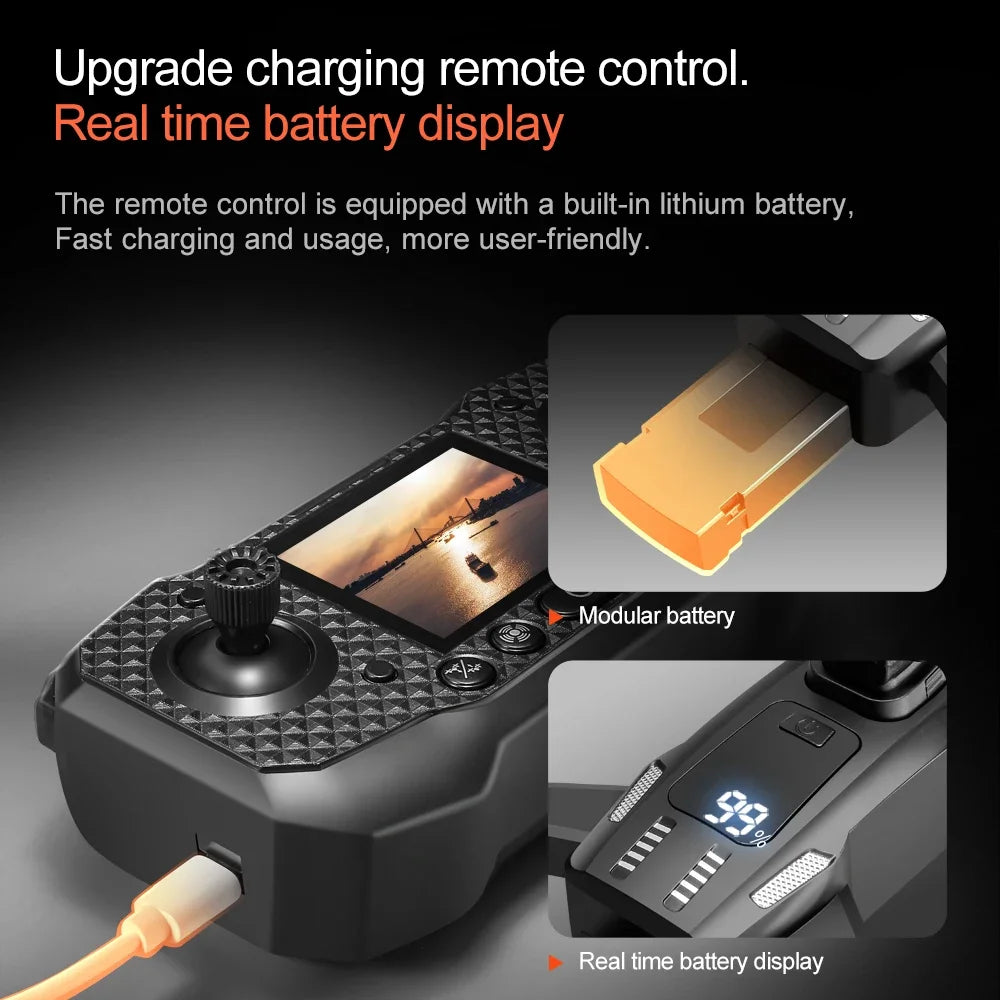 Original  M6 Drone 8K Professional HD Camera Drones 5G WIFI FPV Video 4k UAV With screen Remote control RC Quadcopter Dron