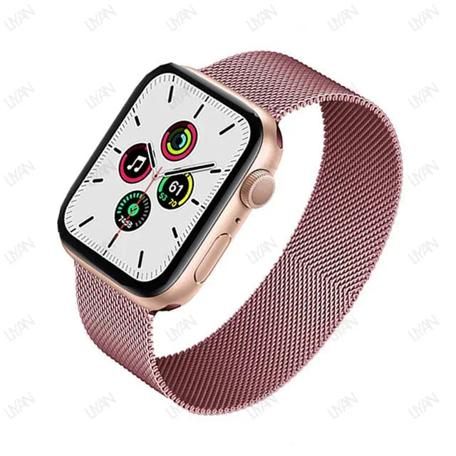Milanese Loop for apple watch band 44mm 45mm 40mm 41mm 46-42mm pride bracelet iwatch series 9 8 7 6 SE 5 4 10 ultra 2 49mm strap