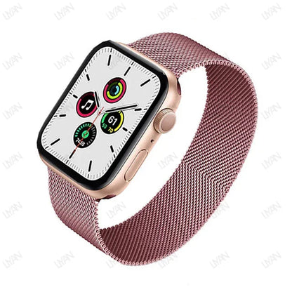 Milanese Loop for apple watch band 44mm 45mm 40mm 41mm 46-42mm pride bracelet iwatch series 9 8 7 6 SE 5 4 10 ultra 2 49mm strap