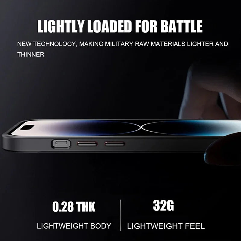 Original Case For iPhone 16 15 14 13 12 11 Pro Max Plus For Magsafe Magnetic Wireless Charge Lens Protector Matte Cover