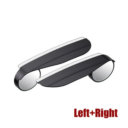 Car Rearview Blind Spot Mirror Rain Eyebrow Visor Carbon Fiber Car Rearview Side Snow Visor Rain Cover Car Mirror Accessories