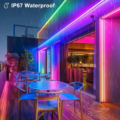 5V USB Smart Neon Rope Light 3/5M Waterproof Led Strip Lights With App Remote Music Sync for Bedroom Gaming Room Decoration