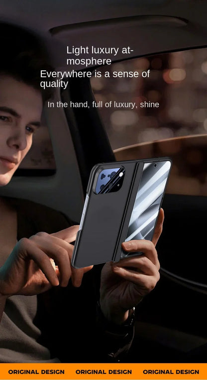 With Privacy Tempered Glass Flim Full Protective case For Google Pixel 10 Pro Fold Spring Hinge Holder Camera protect Cover