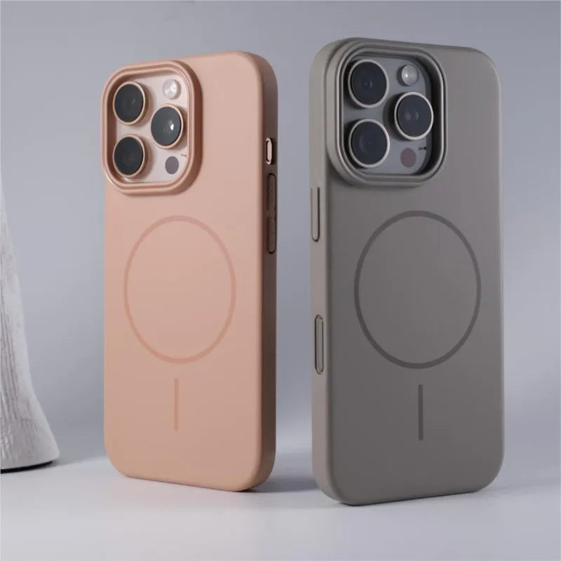 Luxury Original Hard PC Magsafe Case for iPhone 17 Air 16 15 14 Plus 13 12 Mini 11 Pro Max Shockproof Matte Thin Magnetic Cover