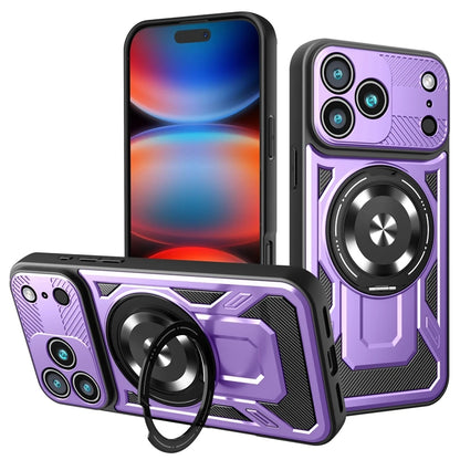 Magsafe Wireless Charging Stand Holder Cover For iphone 17 Pro Max iphone17 Air 5G Magnetic Ring Armor Phone Case
