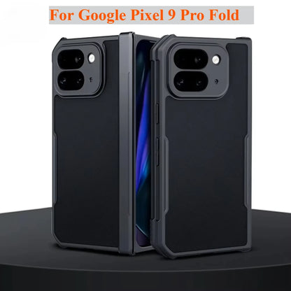 Cases For Google Pixel 9Pro Fold Phone Case Fold2 Fold Screen All-inclusive Anti-drop Pixel 9Pro Laser pattern Protective Covers