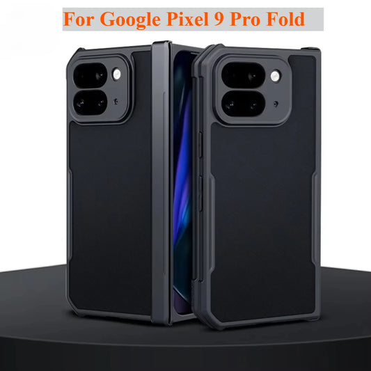 Cases For Google Pixel 9Pro Fold Phone Case Fold2 Fold Screen All-inclusive Anti-drop Pixel 9Pro Laser pattern Protective Covers