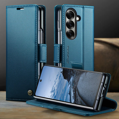 CaseMe Retro New PU Leather Magnetic Book Phone Case For Samsung Galaxy Z Fold 7 6 5 Wallet Flip Case For Samsung Galaxy Z Fold7