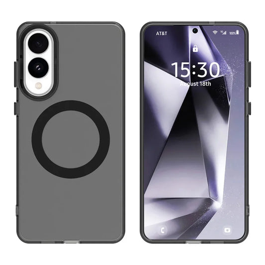 Magnetic Wireless Charge For Magsafe Case for Samsung Galaxy S23 FE S24 Plus S25 Ultra Edge Matte Translucent Cover