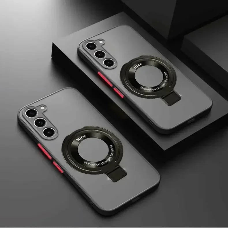 Luxury Matte Case For Samsung Galaxy S25 Edge S24 FE S23 S22 S21 Ultra Plus A56 A26 A36 A16 A15 Magnetic Magsafe Cover