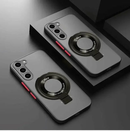 Luxury Matte Case For Samsung Galaxy S25 Edge S24 FE S23 S22 S21 Ultra Plus A56 A26 A36 A16 A15 Magnetic Magsafe Cover