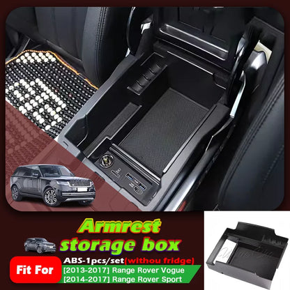 Car Storage Box for Range Rover 2013-2024 Interior Armrest Organizers for Range Rover Sport Vogue Center Console Tidying Tray
