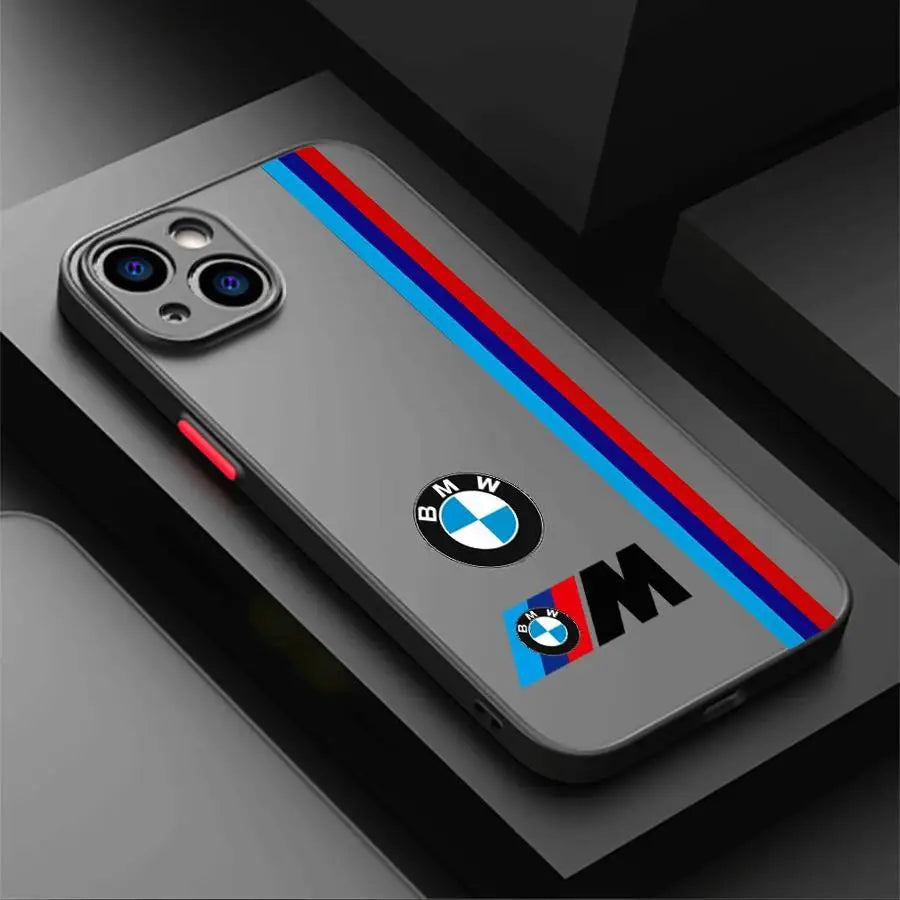 Sports Car Brand-B-M-W Phone Case for Apple iPhone SE 16e 12 Mini 6s XS X 7 8 SE 15 Pro Max 16 Pro 11 Pro Max XR 14 13 Pro Black
