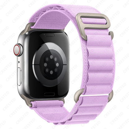 for Apple watch Straps 45mm 46mm 49mm 42mm iwatch Band 44mm 41mm 40mm Nylon Alpine bracelet correa Series 10 9 8 7 6 SE Ultra 2