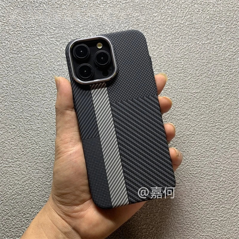 Color Collision MagSafe Hard Cover Case for iPhone 16 15 Pro Max Plastic PC Carbon Relief Shell Camera Lens Alloy Armor Fundas