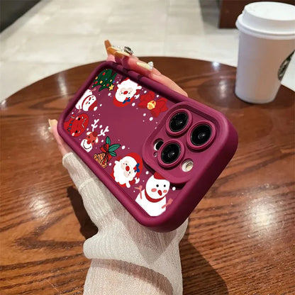 For Samsung Galaxy A56 A36 A26 A54 A16 A17 A15 A06 A07 A25 A55 A35 A14 A34 A24 A05 A05S A32 A52 A23 A53 A33 A04 Christmas Cases