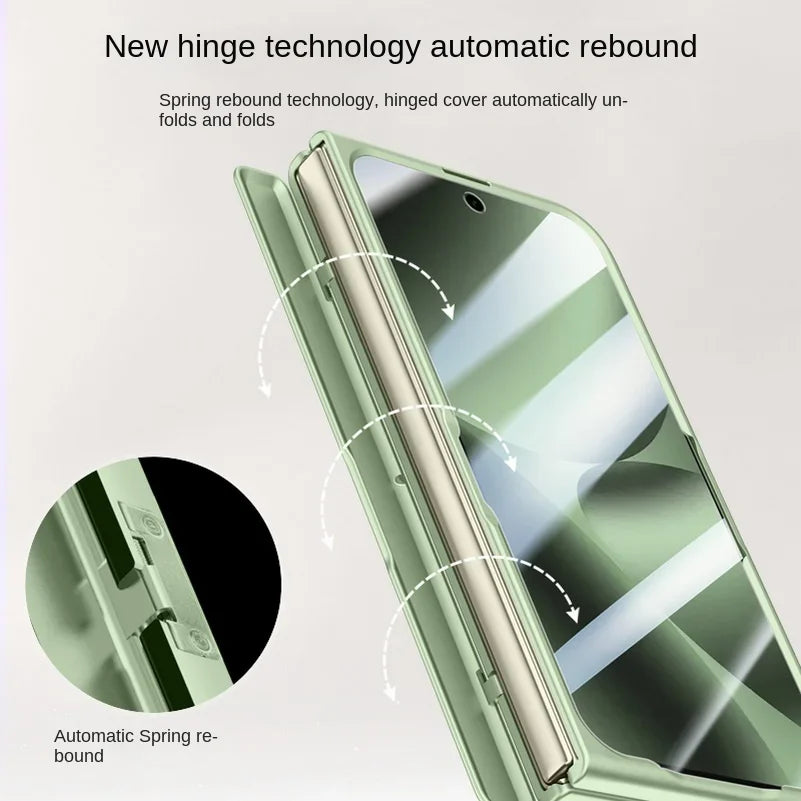 With Privacy Tempered Glass Flim Full Protective case For Google Pixel 10 Pro Fold Spring Hinge Holder Camera protect Cover