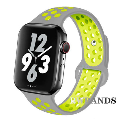 Sport Strap for Apple Watch Band 46mm 44mm 40mm 42-38-41mm 45mm Breathable Bracelet iWatch Series 10 9 8 7 6 SE 5 3 Ultra 2 49mm