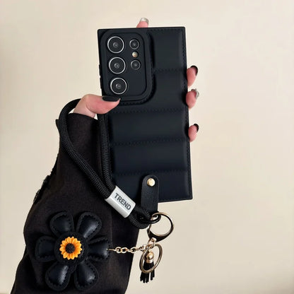 Soft Down Jacket Phone Case for Samsung Galaxy S25 Edge S23 S24 Ultra S22 S21 FE S20 A56 A36 A16 A06 A35 A55 A05 A15 A54 A34