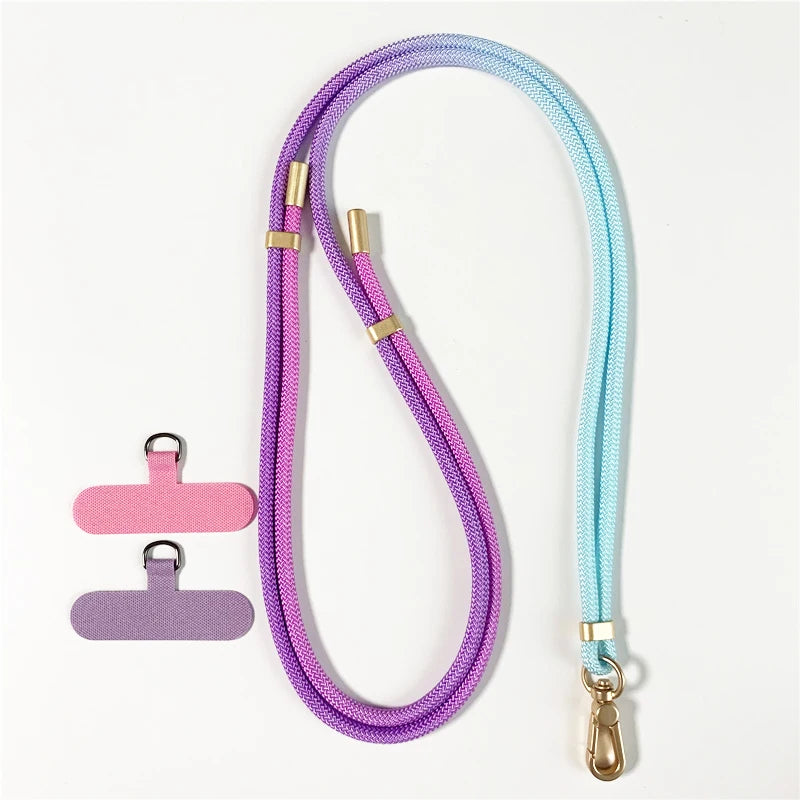 New Fashion Mobile Phone Lanyard Adjustable Outdoor Straps Universal Case Crossbody Shoulder Card Rope Anti-lost Chain for IPhone