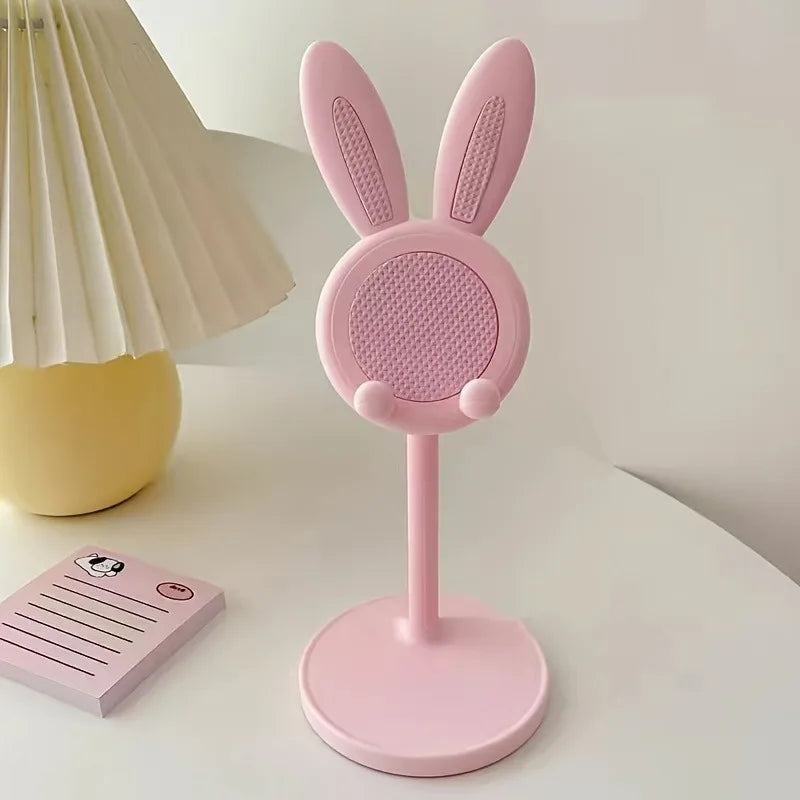 Cute Cartoon Bunny Phone Stand Desktop Cell Phone Stand For iPhone IPad Samsung Smartphone Adjustable Phone Holder Table Support