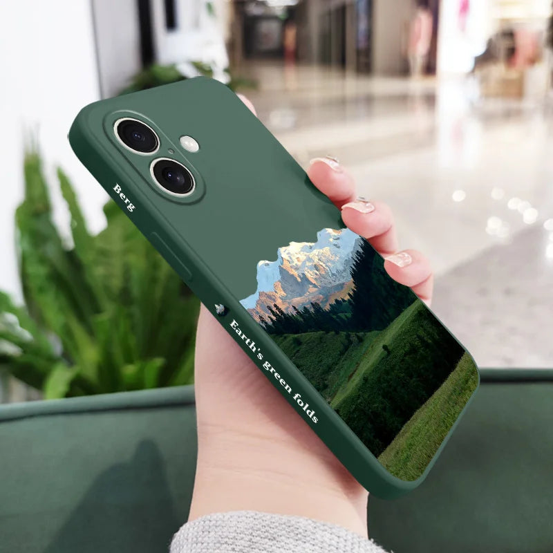 Charming Mountain Phone Case For iPhone 16 16e 15 14 13 12 11 X XR XS Plus Pro Max Mini Silicone Cover