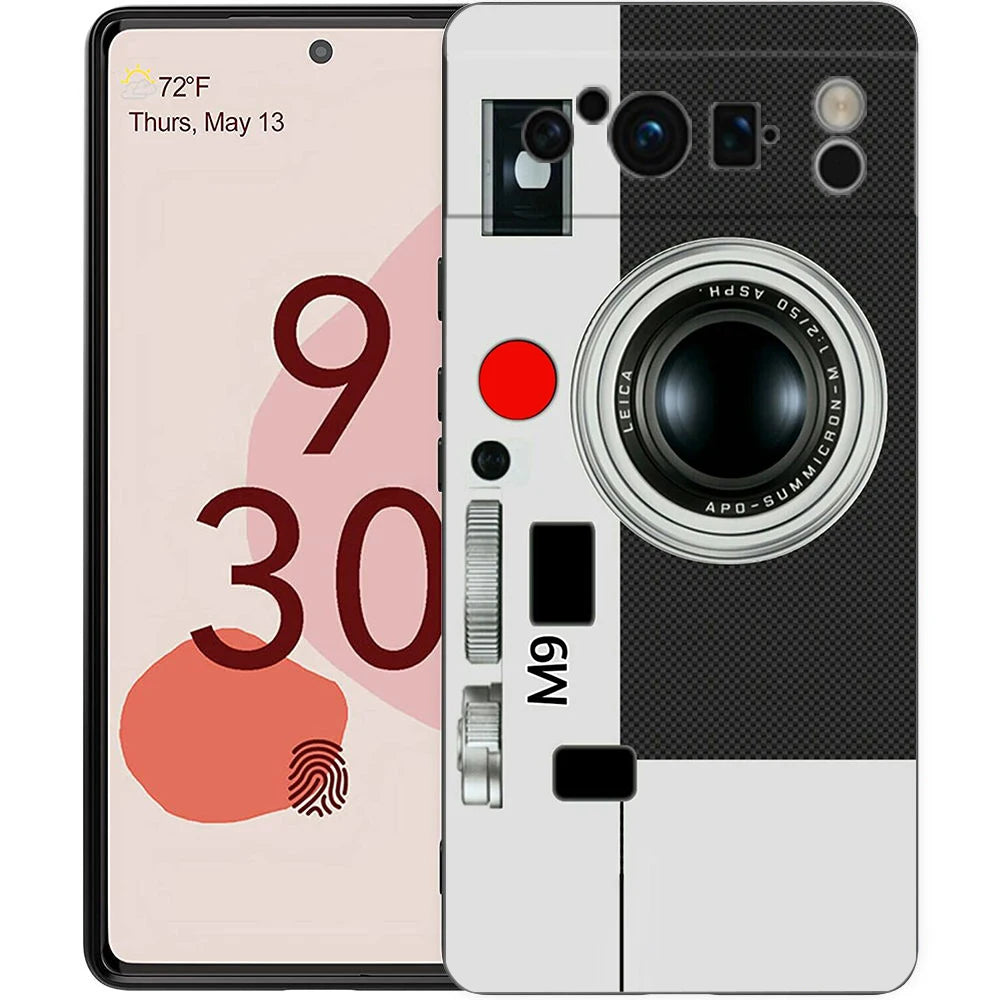 Phone Case For Google Pixel 8 7 6 Pro 8A 7A 6A TPU Shell Soft Silicone Shockproof Black Cover Gameboy Boy Game