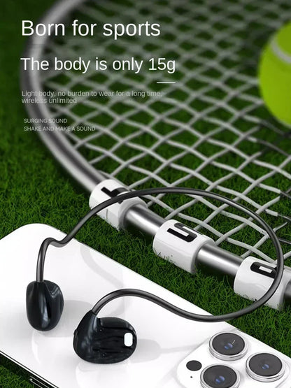 Neckband AIR bone conduction headphones wireless Bluetooth Headset with mic sports running non-ear-wearing For Xiaomi iPhone 15