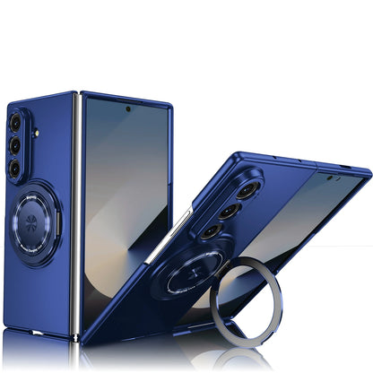 For Samsung Galaxy Z Fold 7 6 5 Case Protective Business 360 Rotation Holder Mobile Phone Back Cover