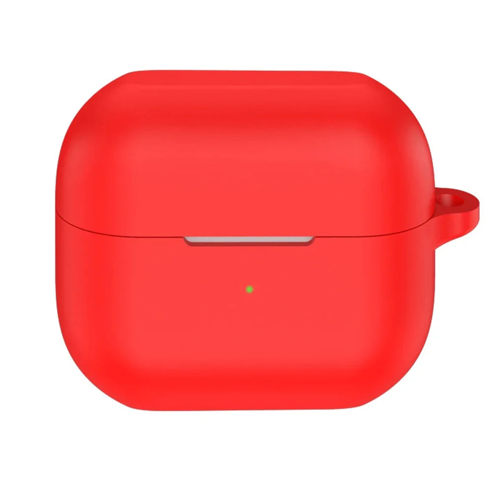 Silicone Earphone Protective Cover with Carabiner for Samsung Galaxy Buds 3 and 3 Pro Dustproof Skin Sleeve
