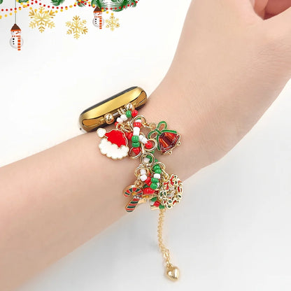 Women's Christmas Fashion Strap Decoration for Apple watch bands 11 10 9 8 7 SE 40mm 42mm 44mm 46mm 45mm Adjustable Rope Buckle