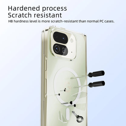 For Google Pixel Fold 10 Pro Fold Case Protective Clear Magsafe Anti-Scrach Shell Back Cover