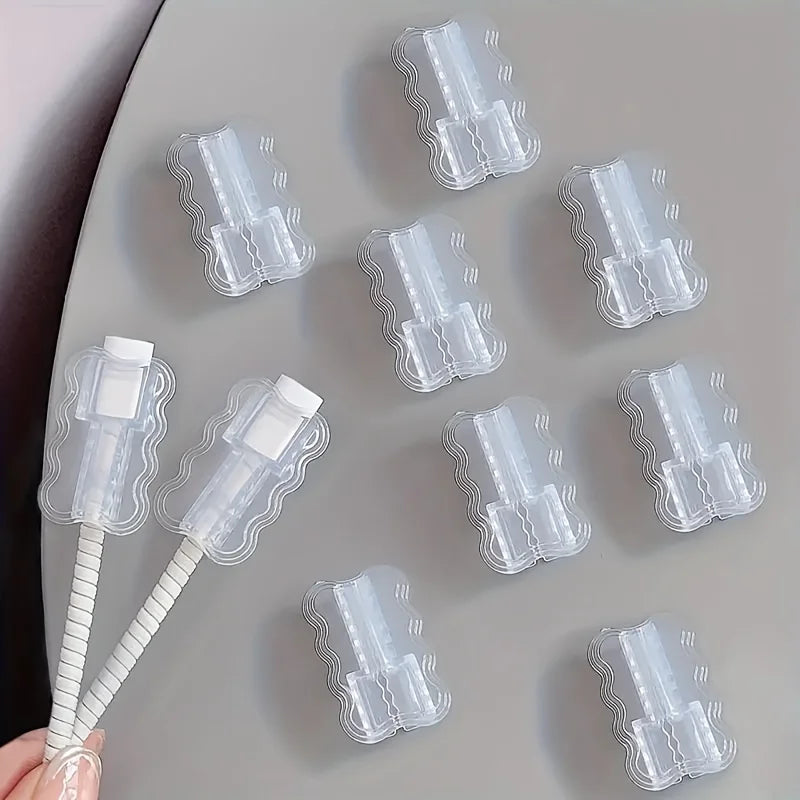 10pcs,Data Cable Protector Sleeves,Anti-Breakage Cord Saver,Mobile Phone Accessory,Flexible Cord Management for School and Home
