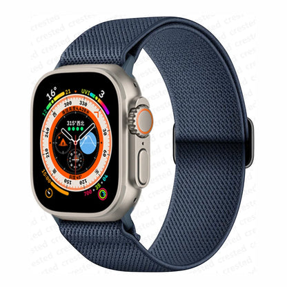 Scrunchie Strap for Apple watch band 45mm 44mm 40mm 41mm 42mm 46mm 49mm Elastic Nylon bracelet iWatch 11 10 9 8 7 6 se Ultra 3/2