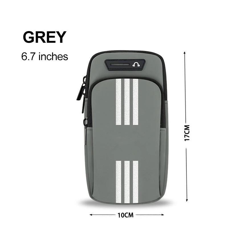 Sports Bag For Mobile Phone Armband For Jogging Cell Phone Accessories Woman mp3/mp4 Bags PU Hand Bag For Running Waterproof - covers4phones